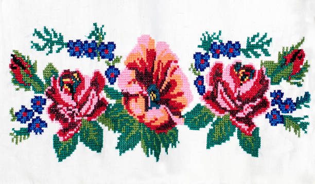 ukrainian folk embroidery, handmade